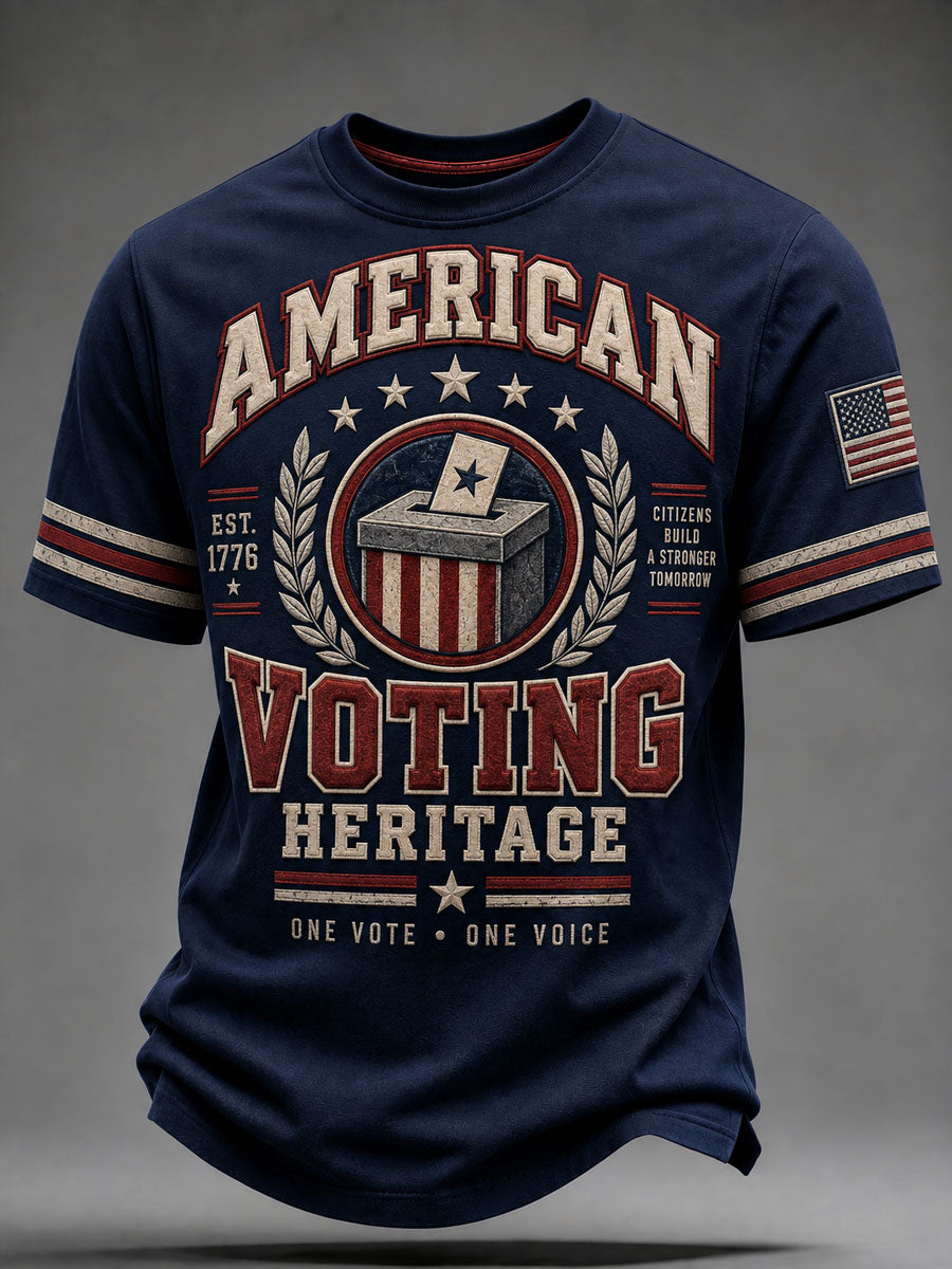 Men's Mid-Term Election Casual Short-Sleeve T-Shirt
