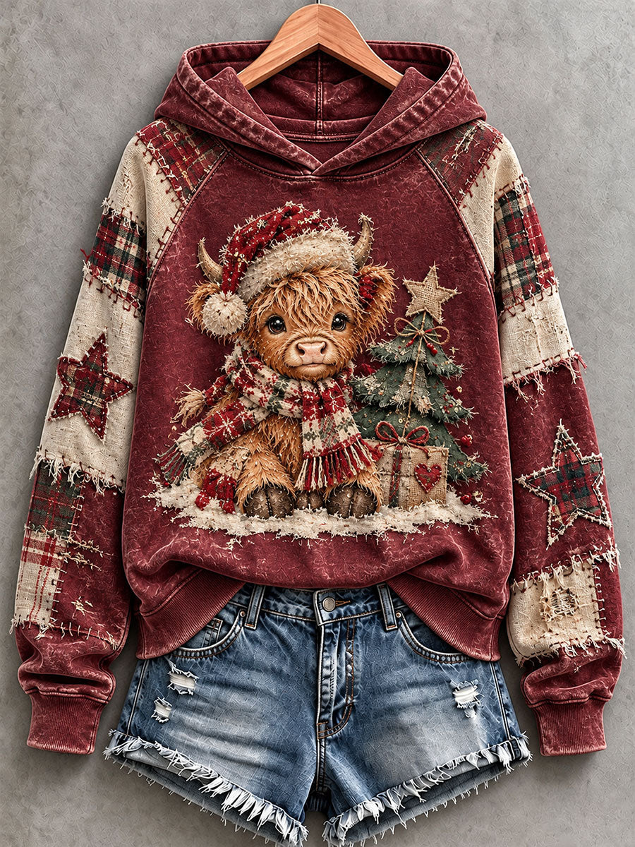 Women's Cute Highland Cow Hoodie