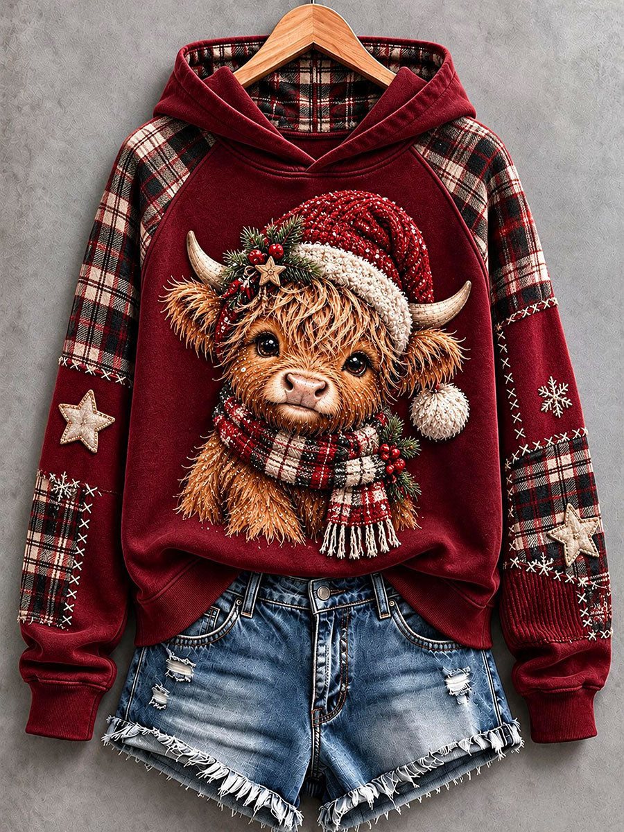 Women's Cute Highland Cow Hoodie