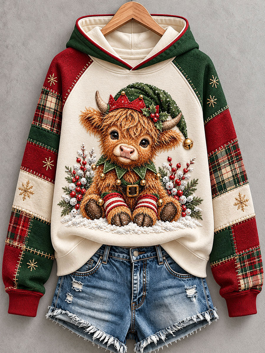 Women's Cute Highland Cow Hoodie