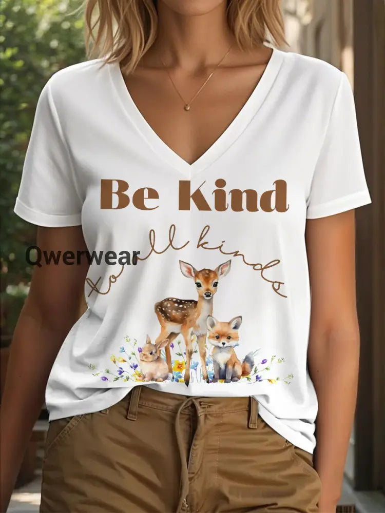 Women’s Animal Friendly T-shirt White / S