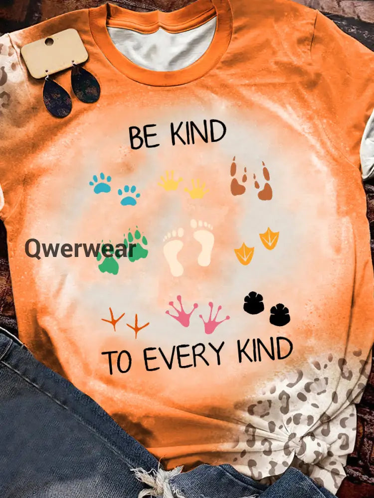 Women’s Animal Friendly T-Shirts-TS-AF-2 Orange / S