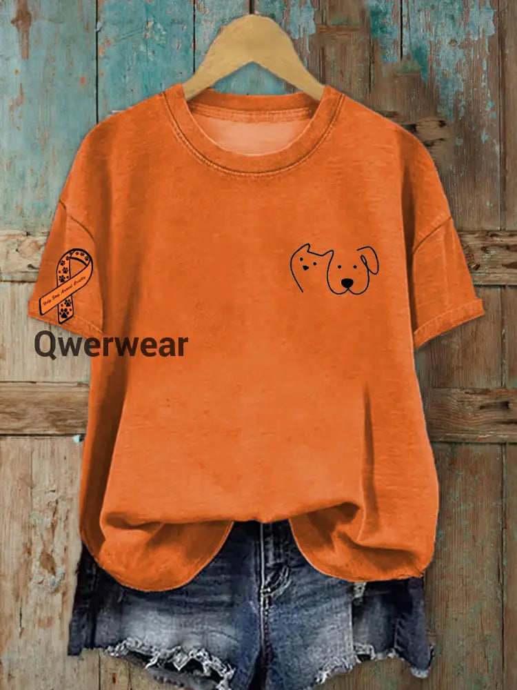 Women’s Animal Protection T-shirt Orange / S