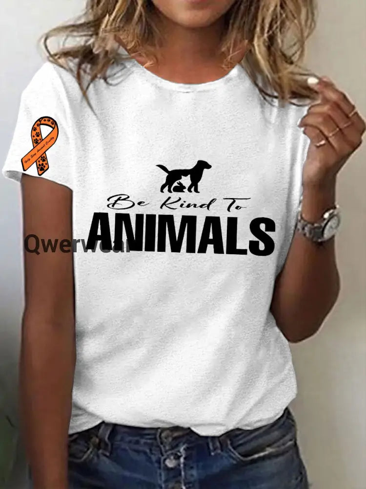 Women’s Animal Protection T-shirt White / S