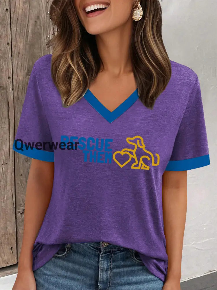 Women’s protected animal t-shirt-TS-AF-66 Purple / S