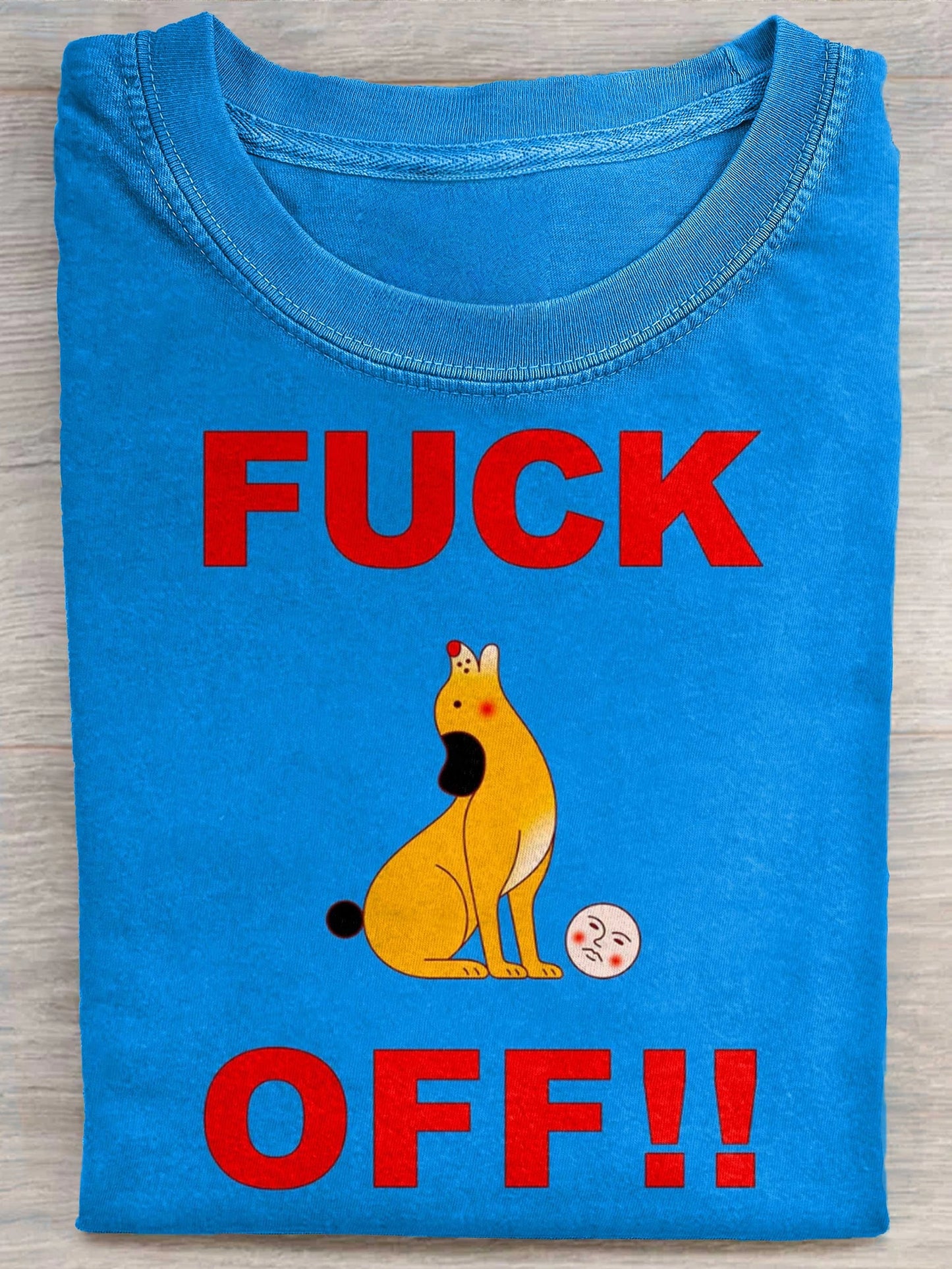 Fuck Off Art Print Casual Short Sleeve T-shirt