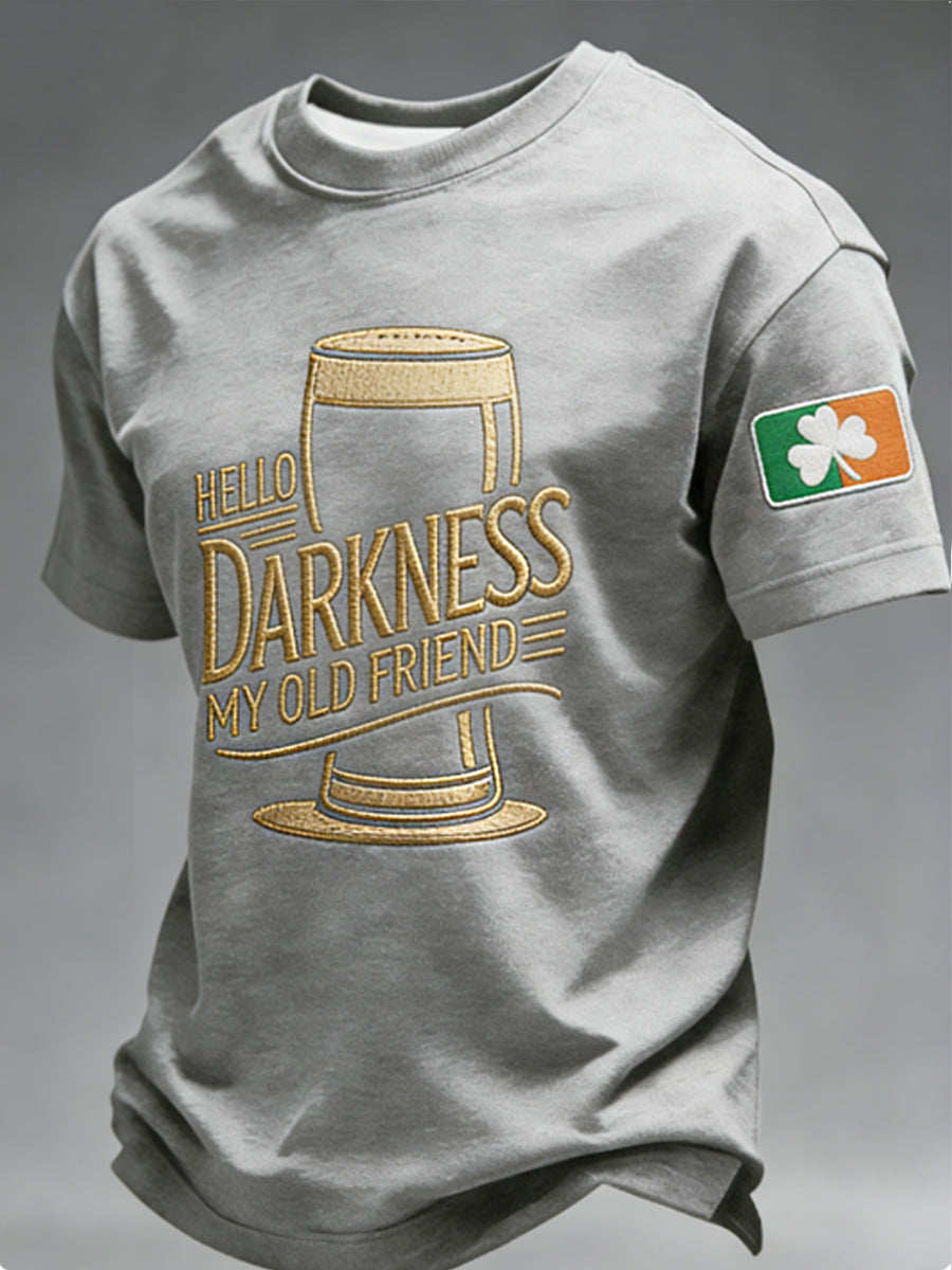 Men's Hello Darkness My Old Friend  T-shirt