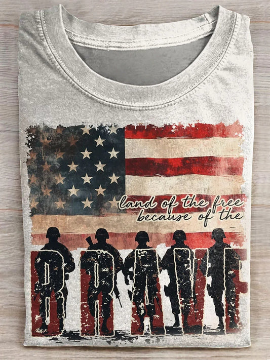 Independence Day Prints Casual T-shirt