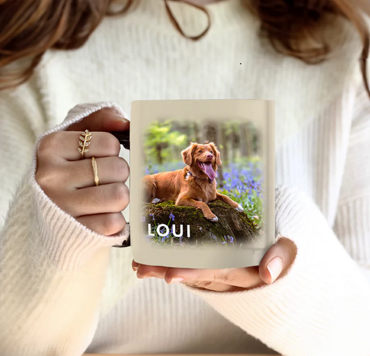 Custom Pet CeramicCup-Using Pet Photo & Name Customization