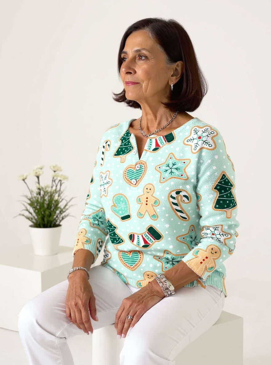 Women's Christmas Print Casual Tops