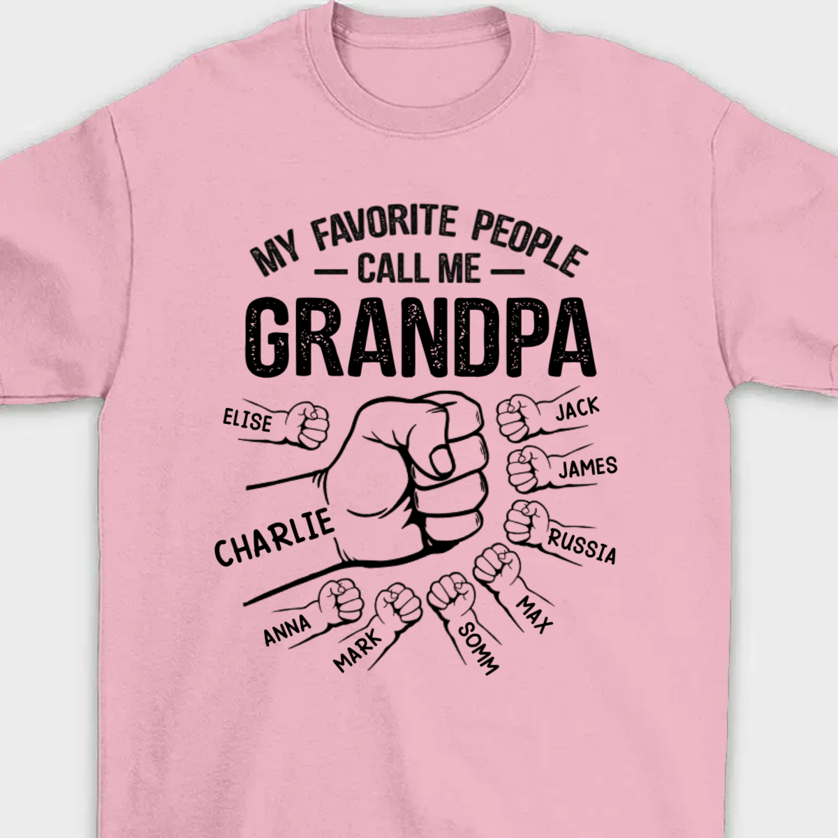 A Great Grandpa's Full Of Strength - Family Personalized Custom Unisex T-shirt, Sweatshirt