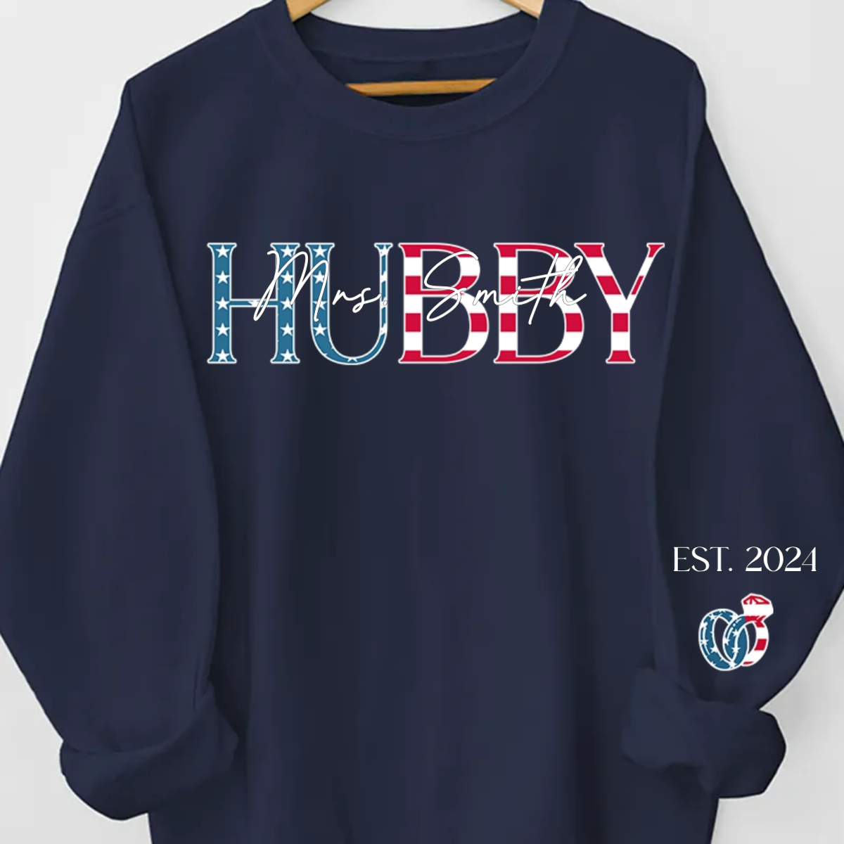 The Love Of My Life My Wifey - Couple Personalized Custom Unisex Sweatshirt With Design On Sleeve