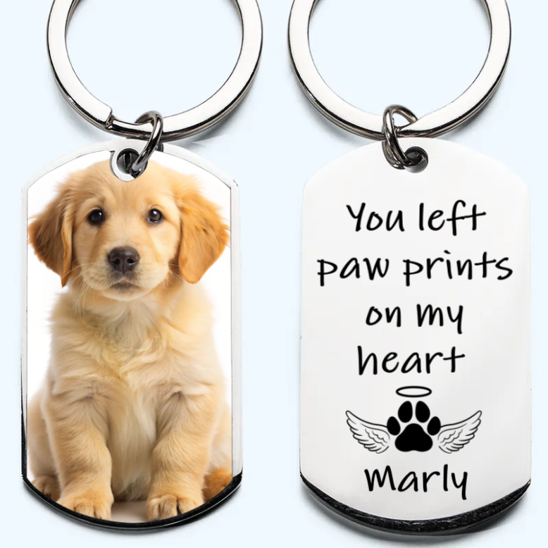 Once By My Side, Forever In My Heart - Custom Photo Stainless Steel Keychain