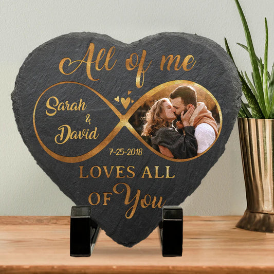 Custom Photo "God Knew My Heart Needed You" – Personalized Heart-Shaped Stone with Stand, Gift for Husband & Wife, Anniversary Keepsake