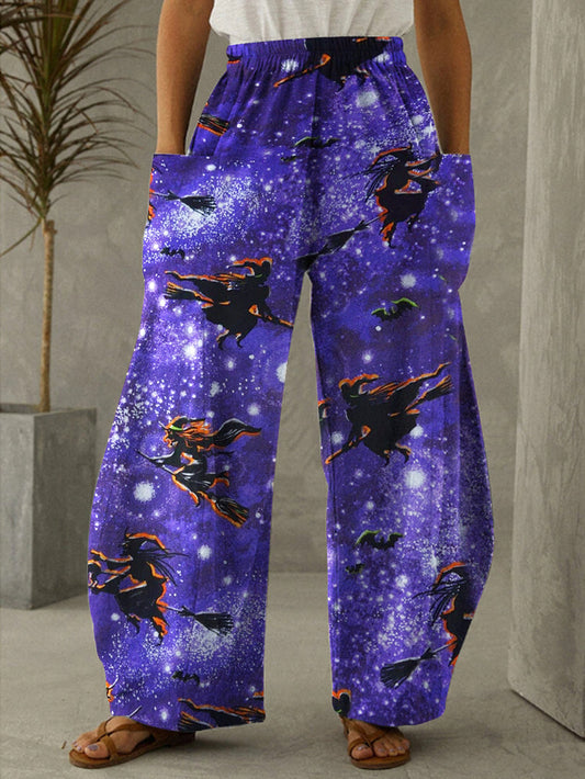 Witch Print Vintage Pants