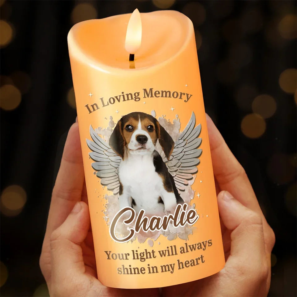 Personalized LED Candle for Pets Lovers