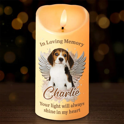 Personalized LED Candle for Pets Lovers