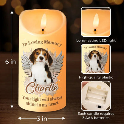 Personalized LED Candle for Pets Lovers