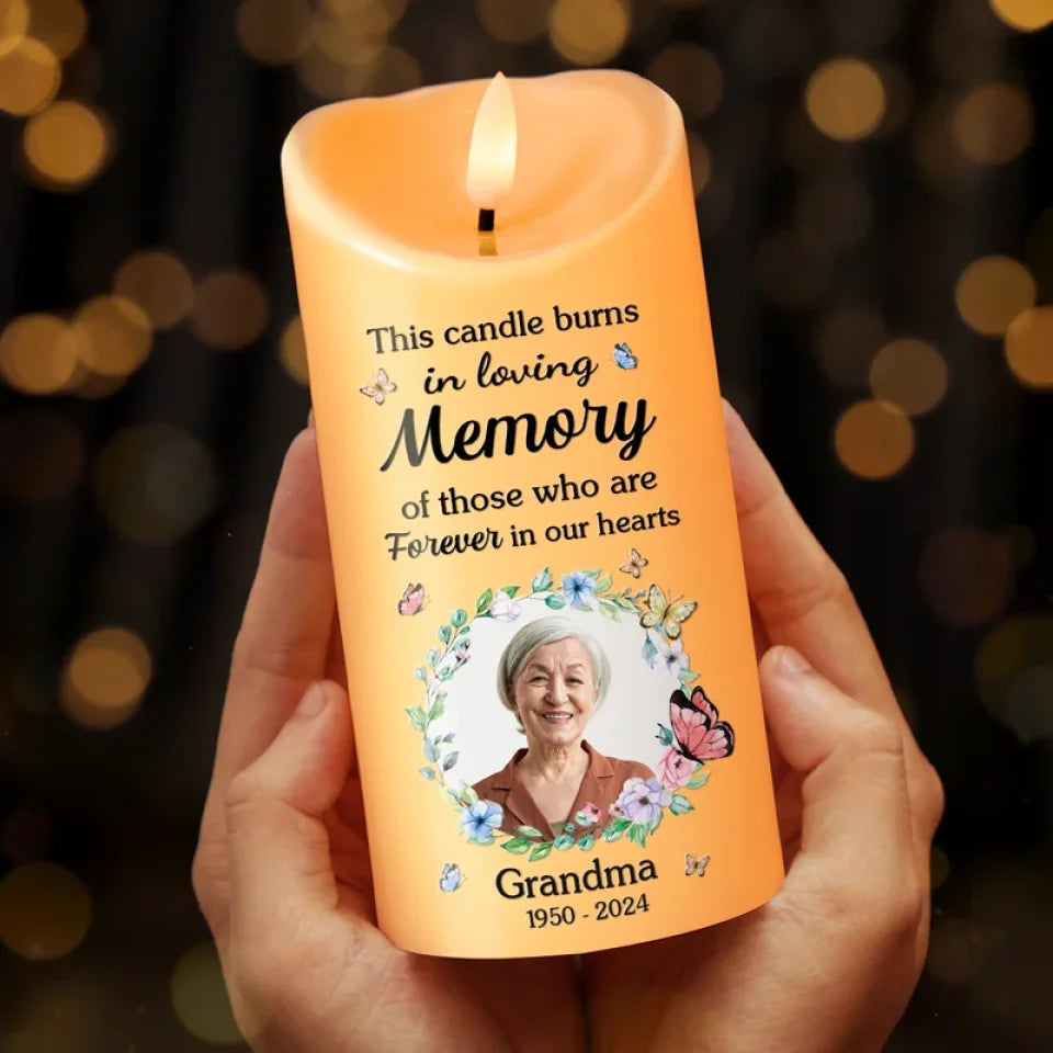 Personalized LED Candle for Loving Memory