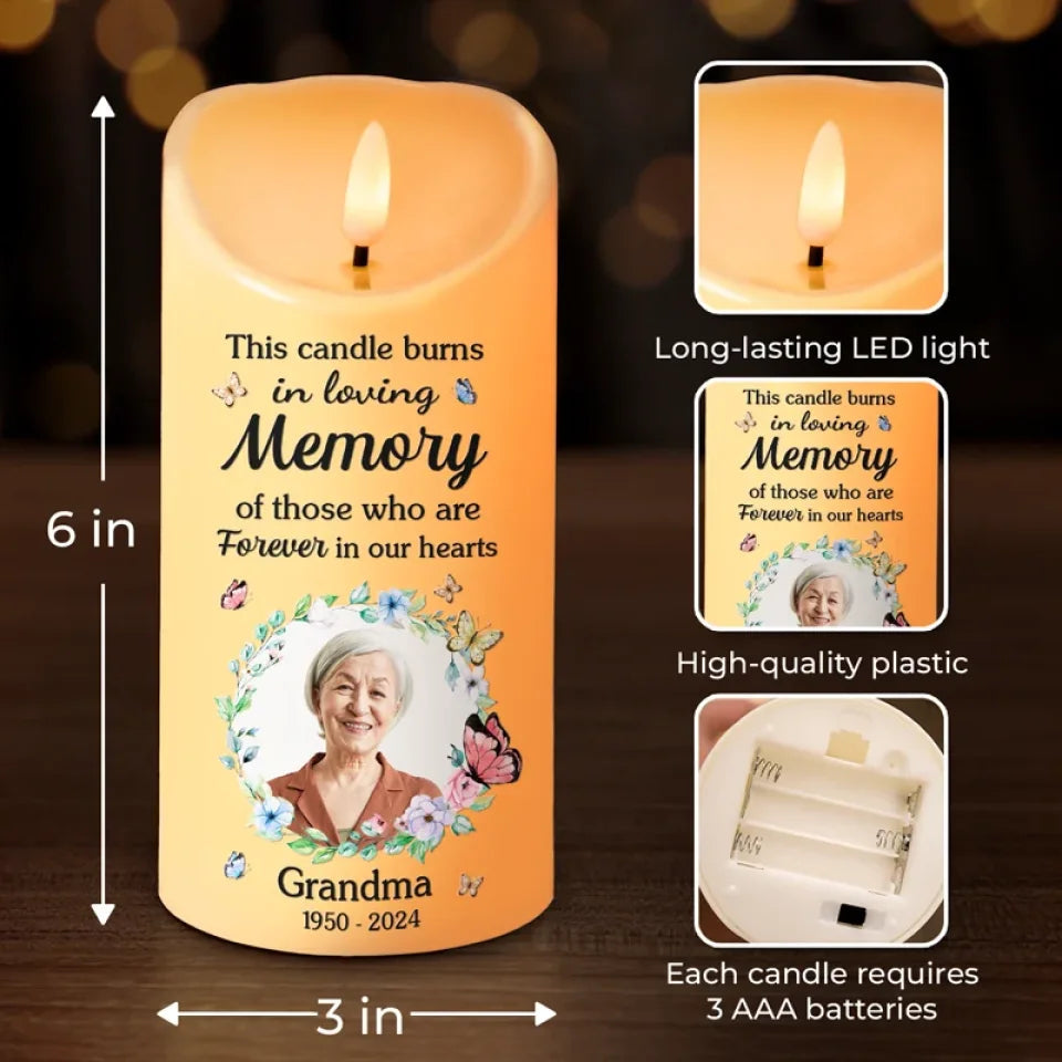 Personalized LED Candle for Loving Memory