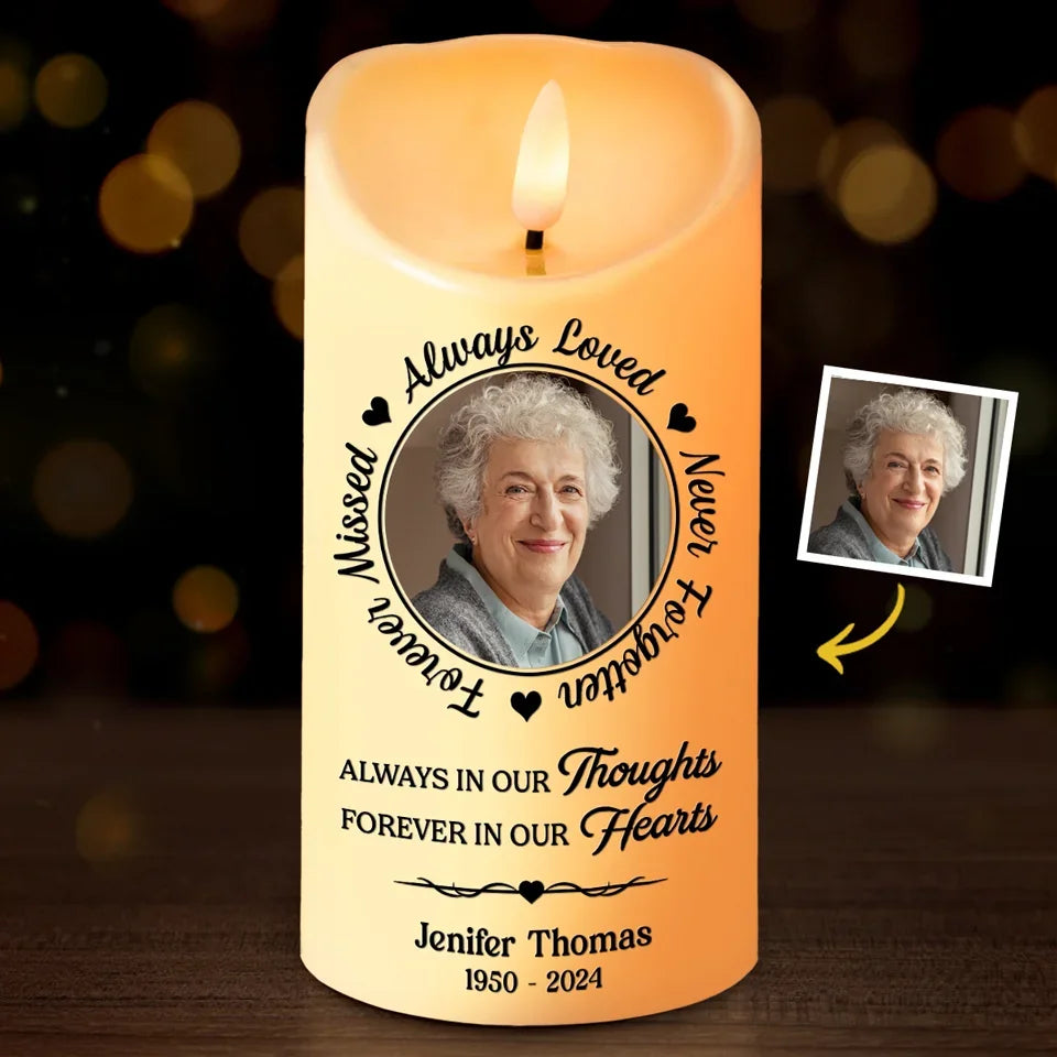 Personalized LED Candle for Family Members