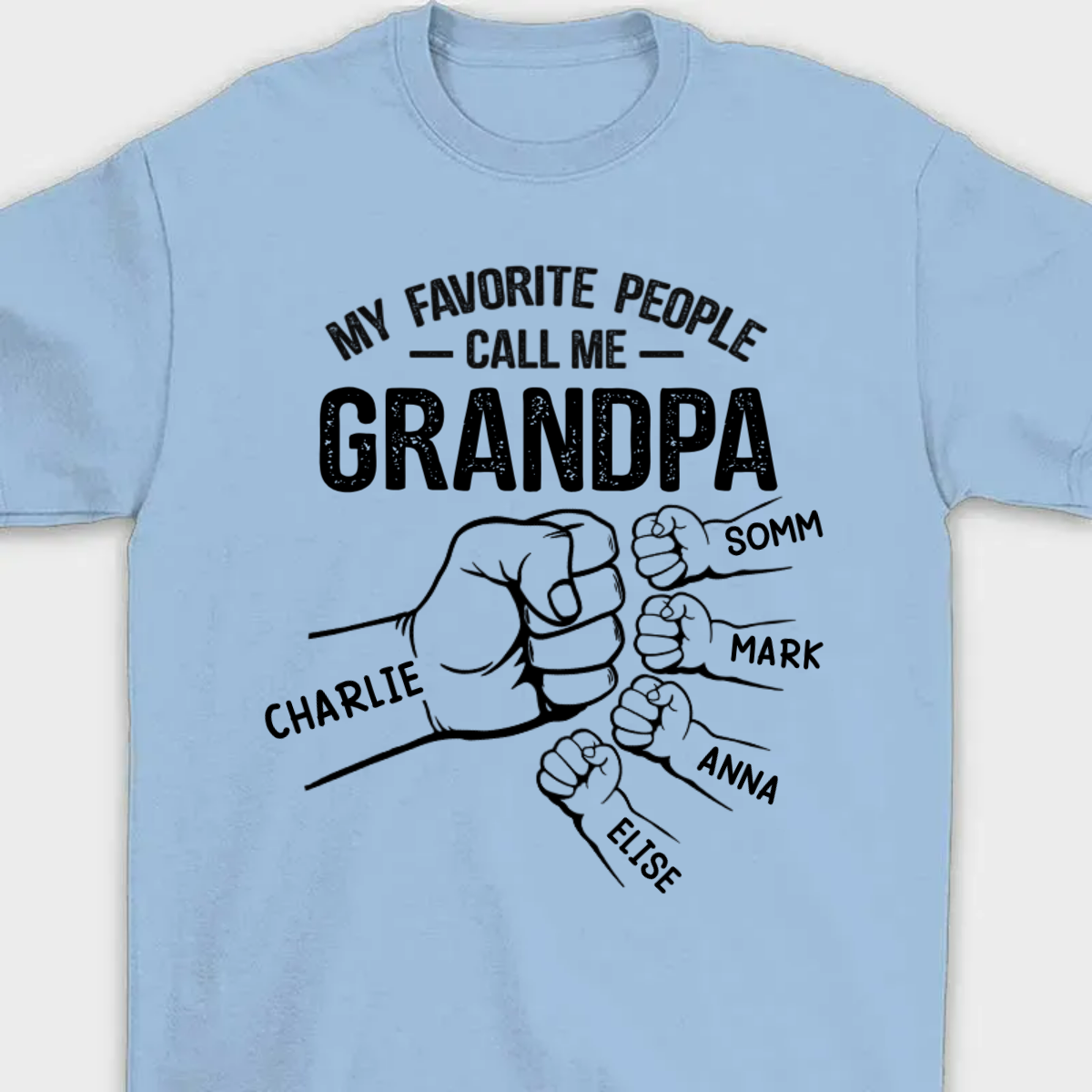 A Great Grandpa's Full Of Strength - Family Personalized Custom Unisex T-shirt, Sweatshirt