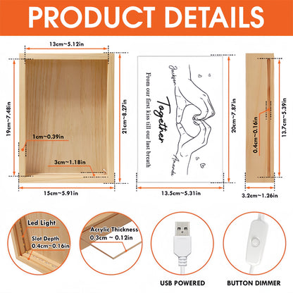 My soulmate - Personalized Couple Frame Light Box - Custom Gift for Husband & Wife, Anniversary