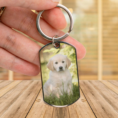 Once By My Side, Forever In My Heart - Custom Photo Stainless Steel Keychain