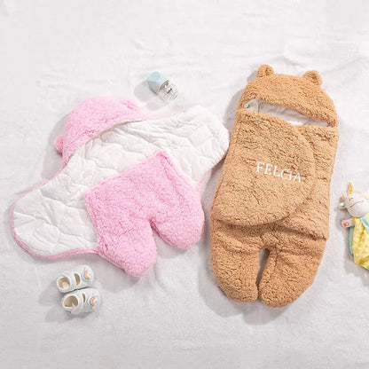 Custom Bunny Baby Swaddle – Cozy, Soft, and Convenient to Use