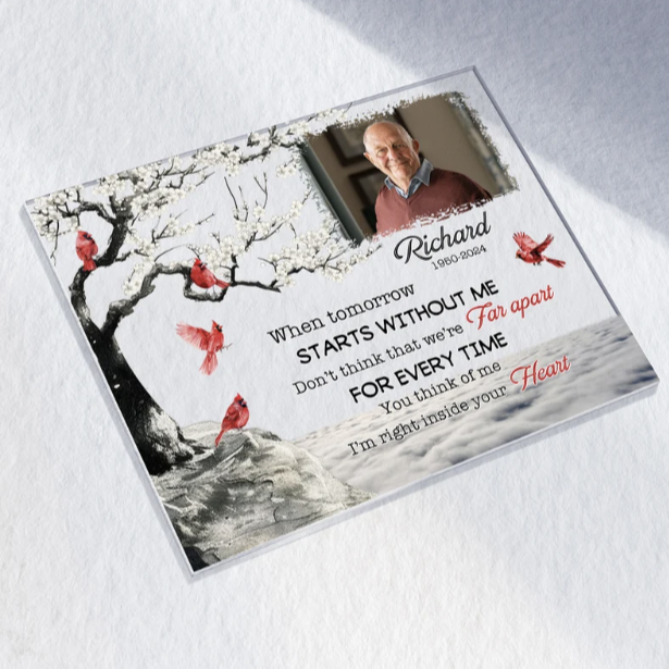 I Am Always With You – Personalized Memorial Photo Plaque – Cherish Their Memory Forever!