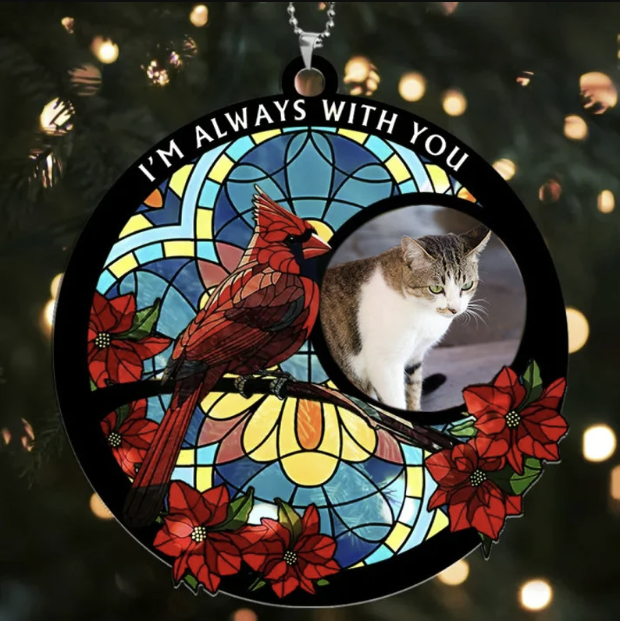 I Am Always With You – Personalized Memorial Photo Ornament – Cherish Their Memory Forever!