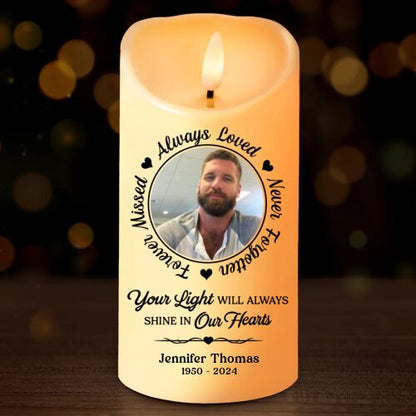 Personalized LED Candle for Family Members