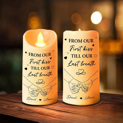 Personalized LED Candle for Couple