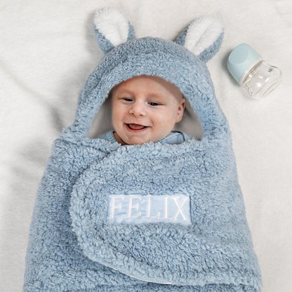 Custom Bunny Baby Swaddle – Cozy, Soft, and Convenient to Use