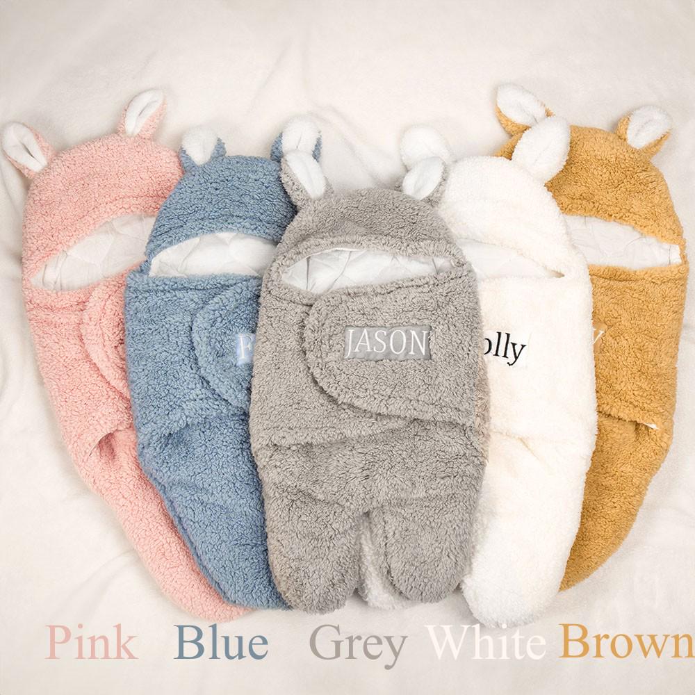 Custom Bunny Baby Swaddle – Cozy, Soft, and Convenient to Use