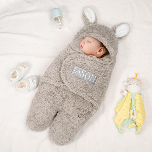 Custom Bunny Baby Swaddle – Cozy, Soft, and Convenient to Use