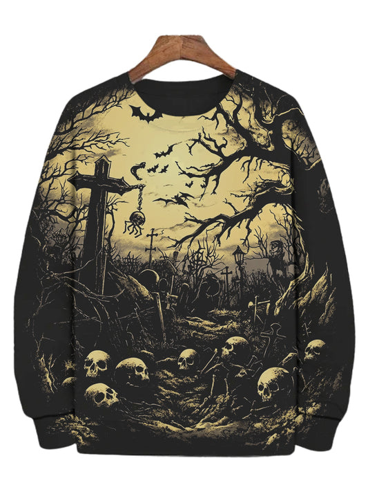 Horror Castle Raven Long Sleeve Sweatshirt