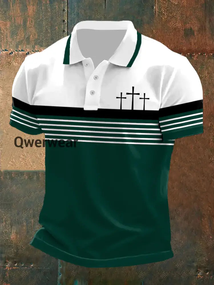 Men’s short sleeve polo shirt Dark Green / S