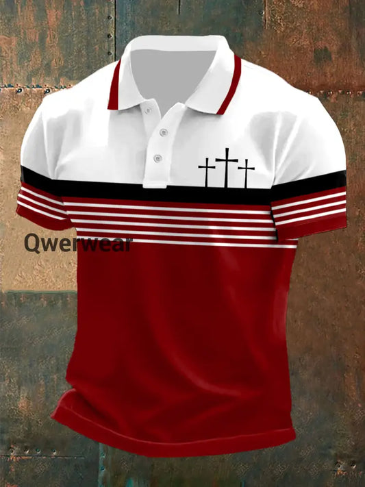 Men’s short sleeve polo shirt Red / S