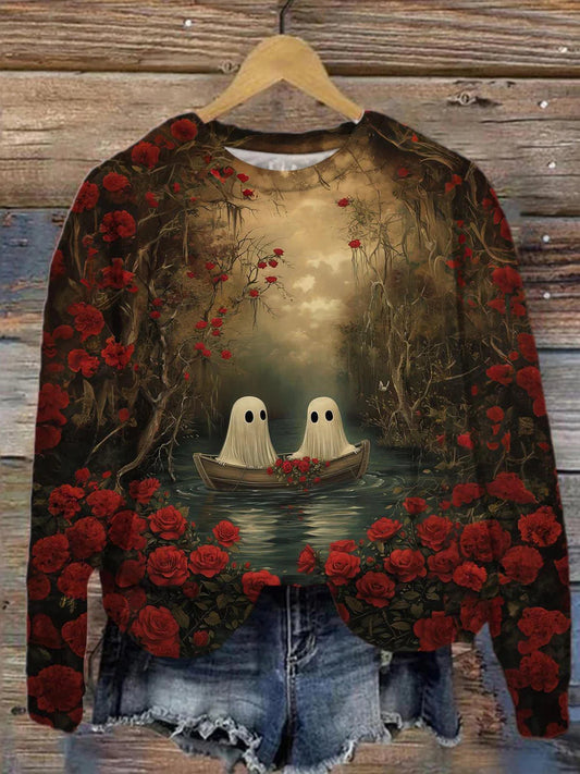 Ghost Rose Long Sleeve Sweatshirt