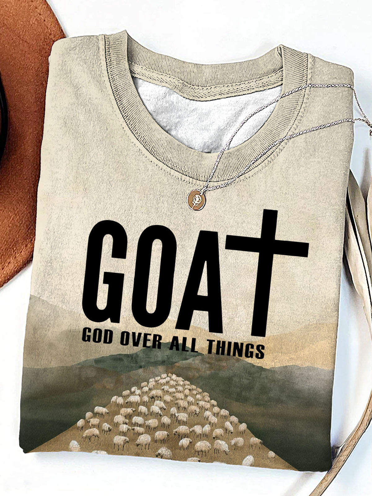 Women's God Over All Things Crew Neck T-shirt