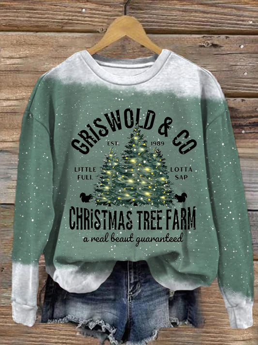 Women's Griswold's Tree Farm Since 1989 Crew Neck Casual Sweatshirt