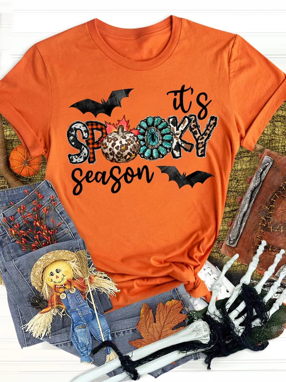 It's Spooky Season Crew Neck T-shirt