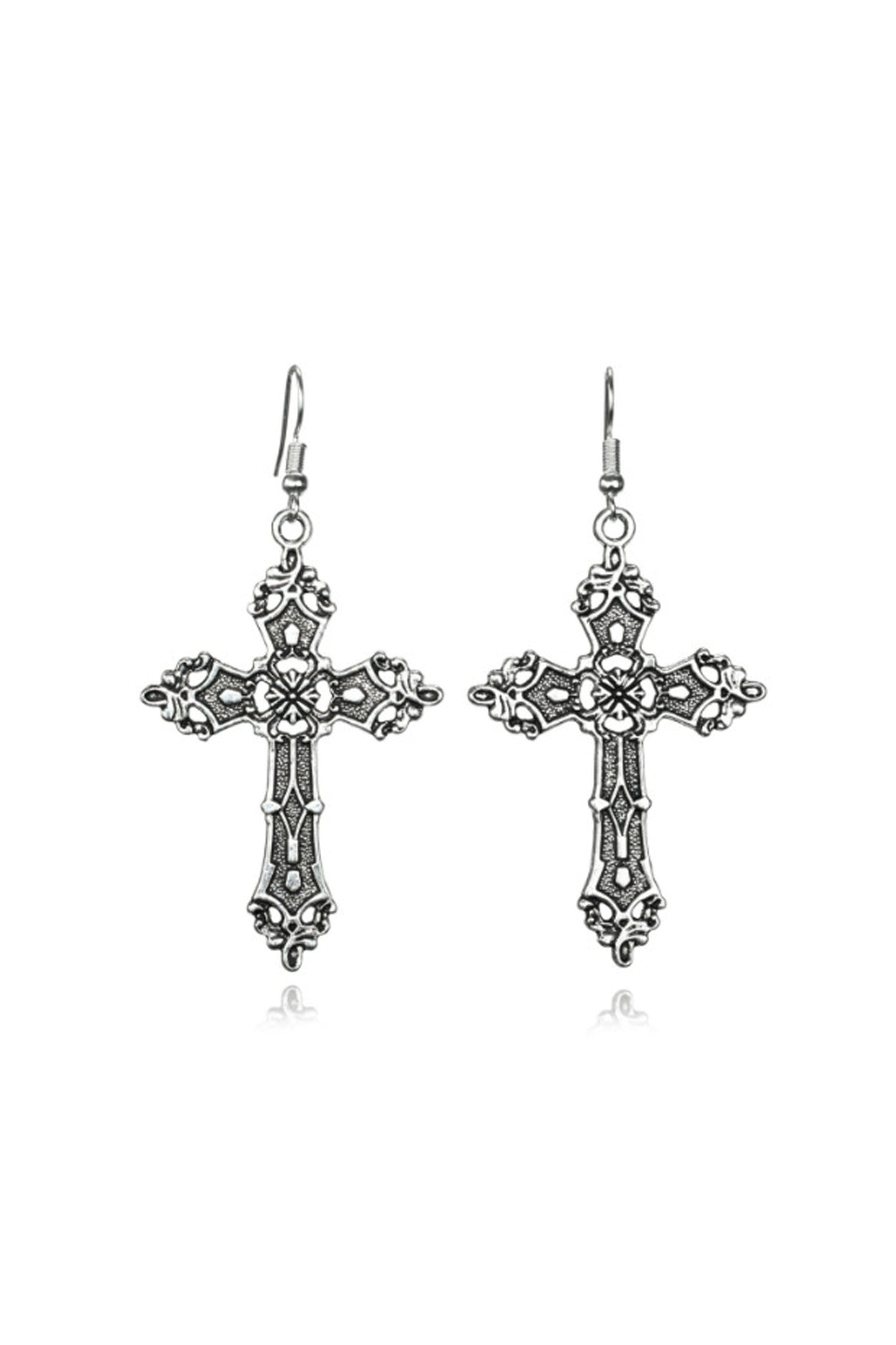 Vintage Cross Gothic Earrings