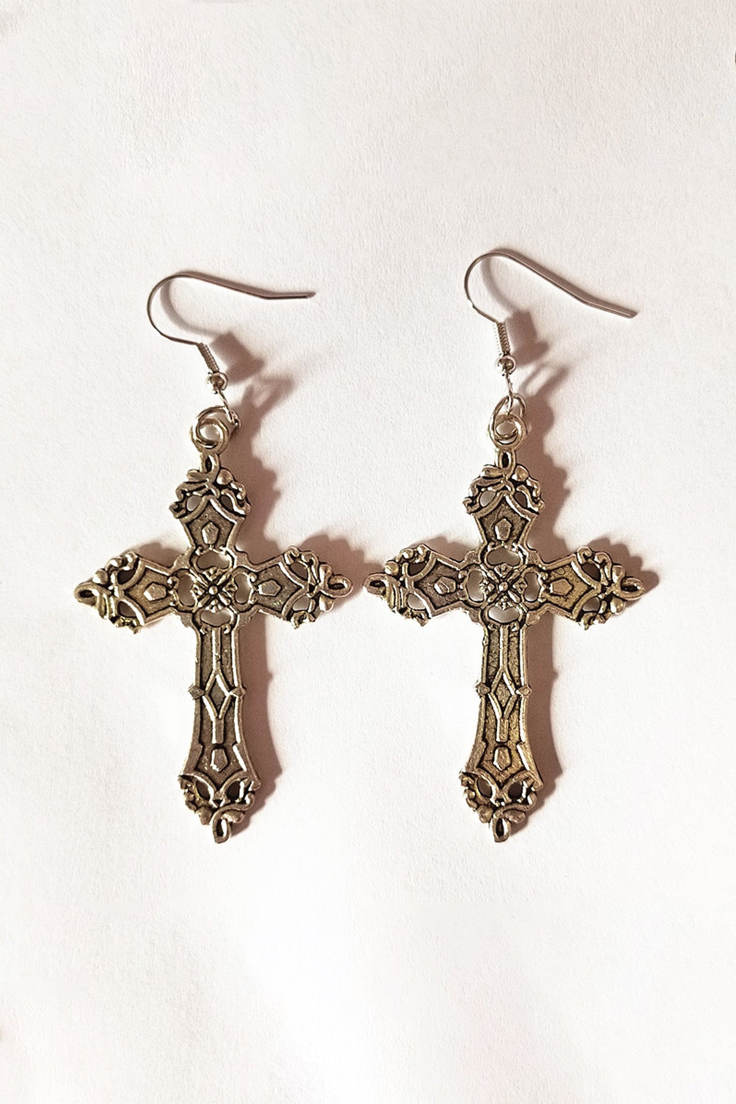 Vintage Cross Gothic Earrings