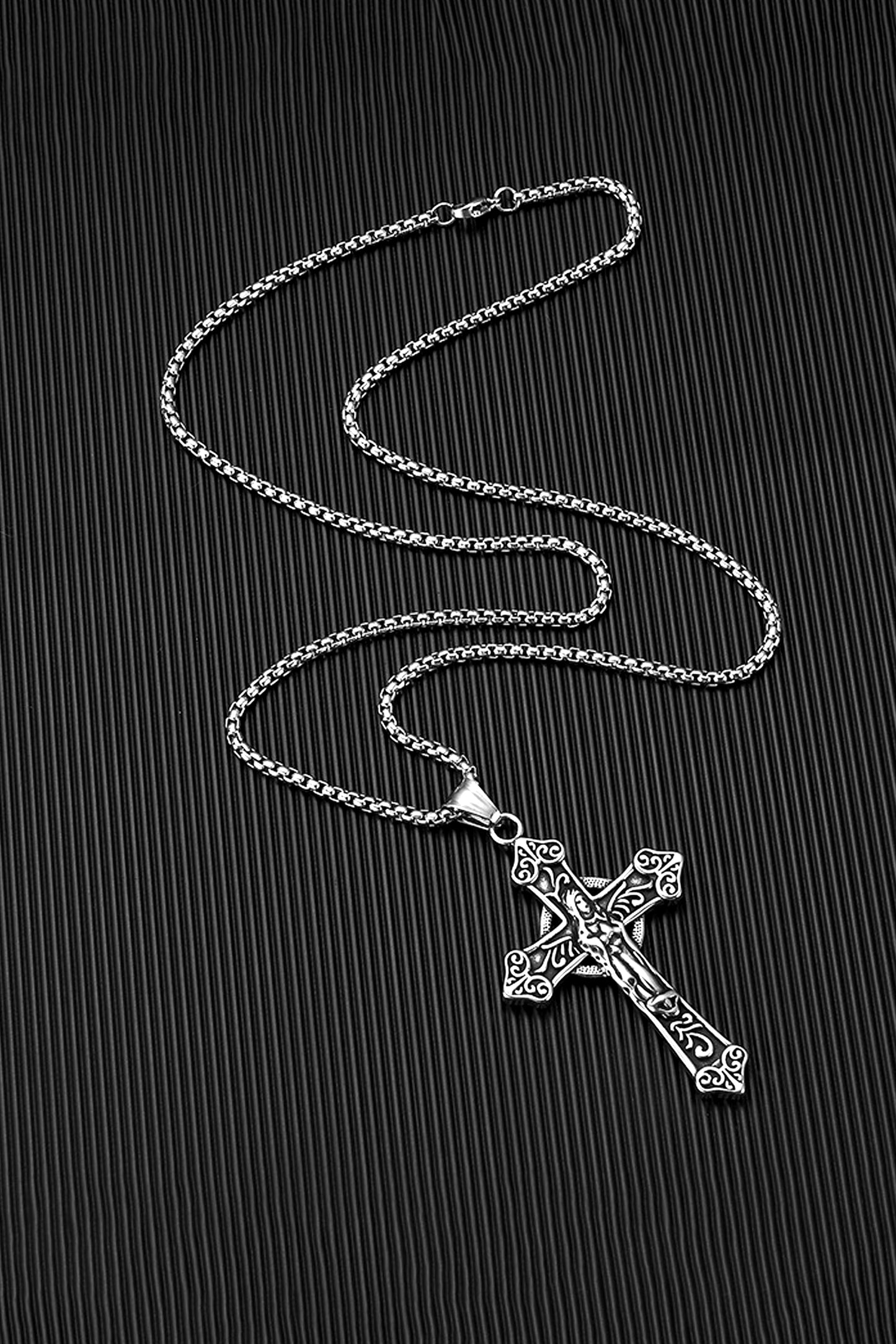 Virgin Mary Cross Pendant Necklace