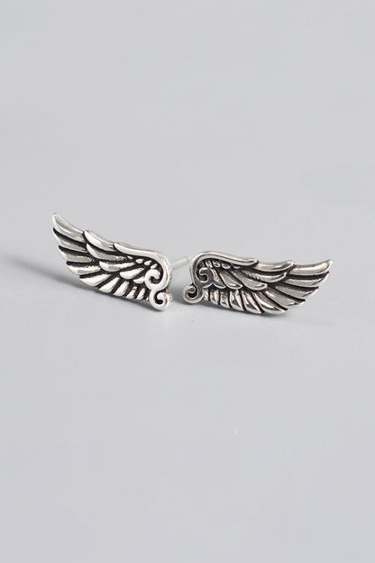 Vintage Wing Stud Earrings