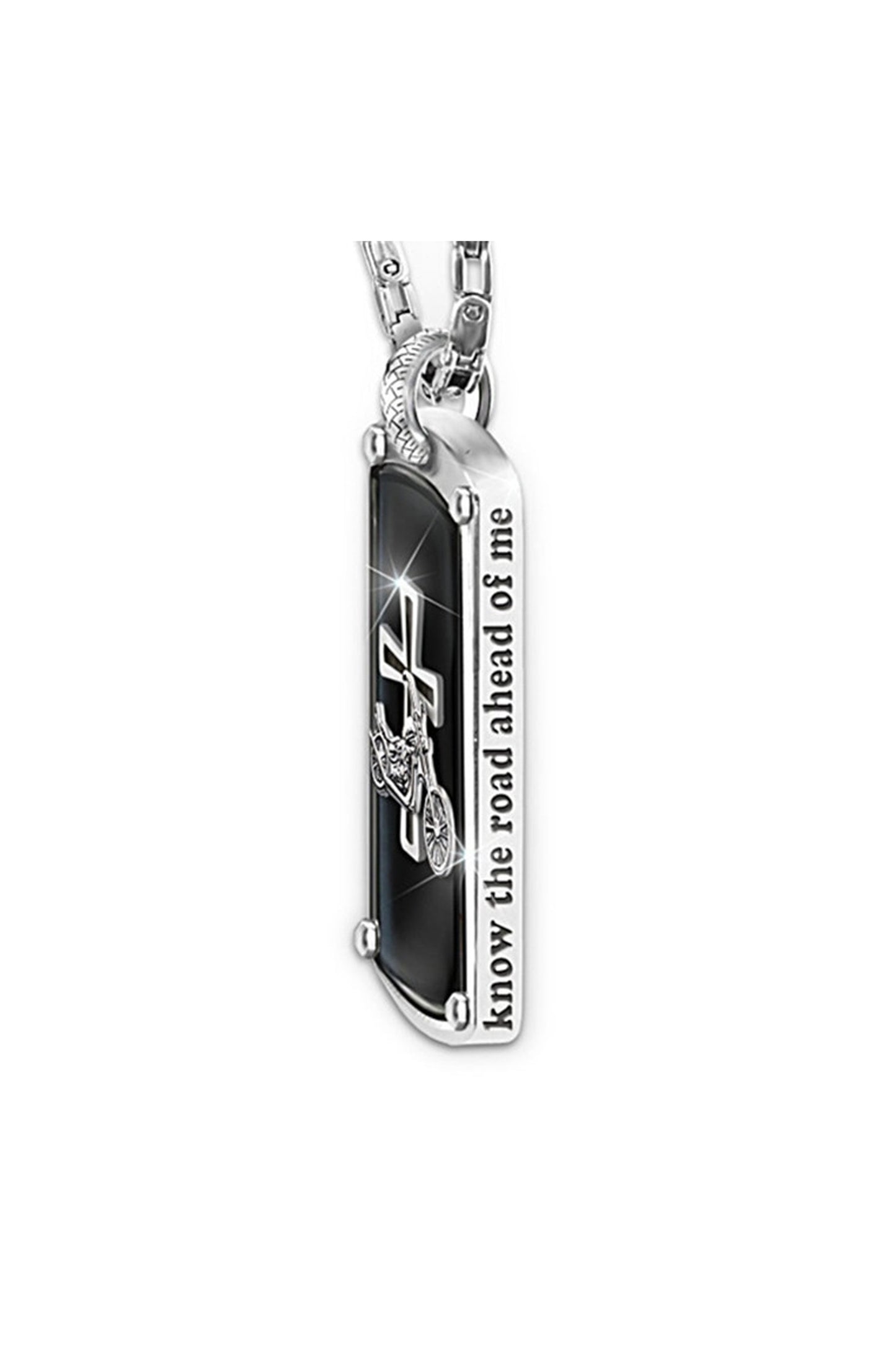 Motorcycle Cross Pendant Necklace