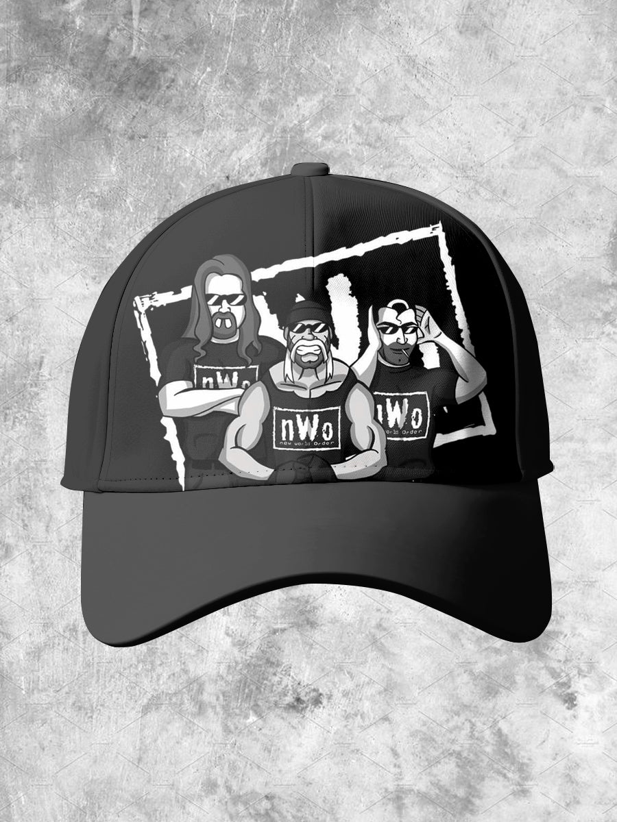 Unisex Wrestling Art Illustration Print Casual Cap