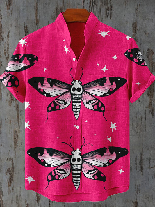 Ghost Moth Art Print Casual Shirt